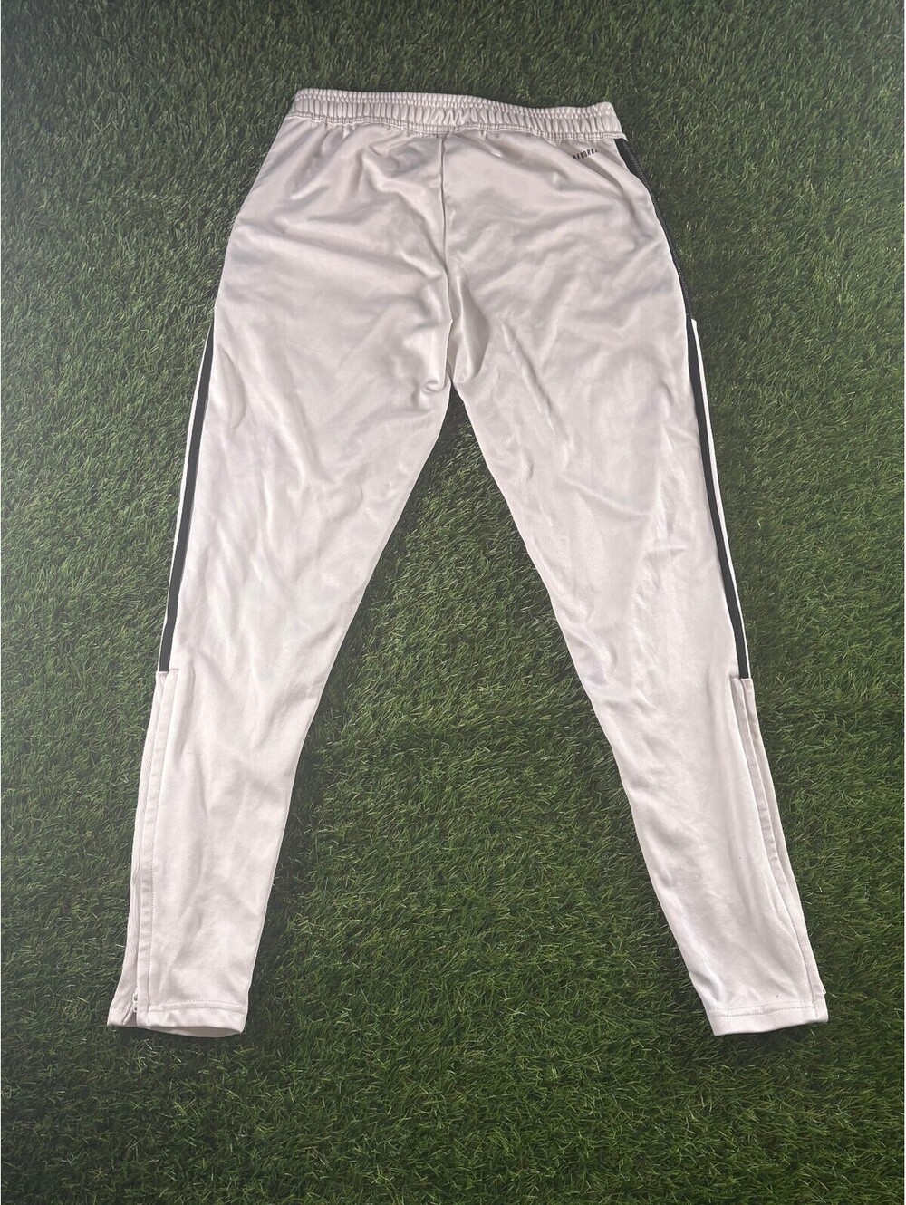 Adidas White Track Pants, unisex adults size S